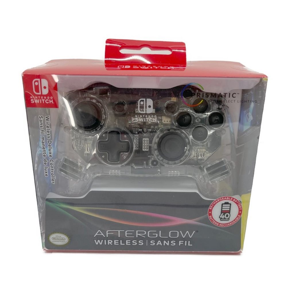 ◆◆【中古】Nintendo ニンテンドウ 光るSwitchコントローラー PDP Afterglow LED ワイヤレス デラックス ゲームコントローラー Aランク