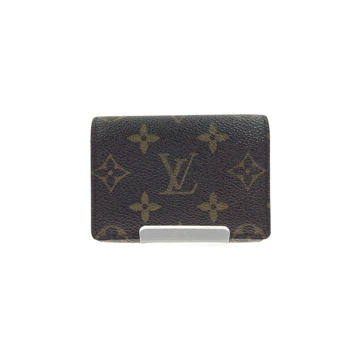 〇〇【中古】LOUIS VUITTON ルイヴィトン モノグラム アンヴェロップ カルトドゥヴィジット カードケース M62920 ブラウン Bランク