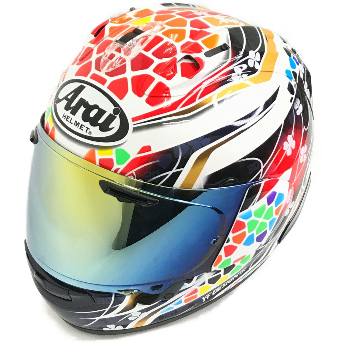 ▼▼【中古】Arai アライ バイク用品 ヘルメット サイズXL RX-7X NAKAGAMI ナカガミGP2 付属品有 Cランク