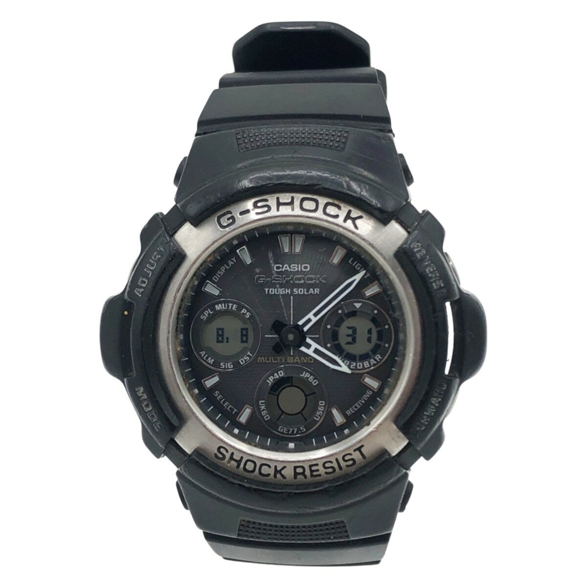 〇〇【中古】CASIO カシオ 腕時計 G-SHOCK AWG-100 ブラック Cランク