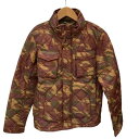 ♪♪【中古】SCOTCH&SODA スコッチ アンド ソーダ メンズ ダウンジャケット SIZE S カモフラージュ柄 ブラウン Bランク