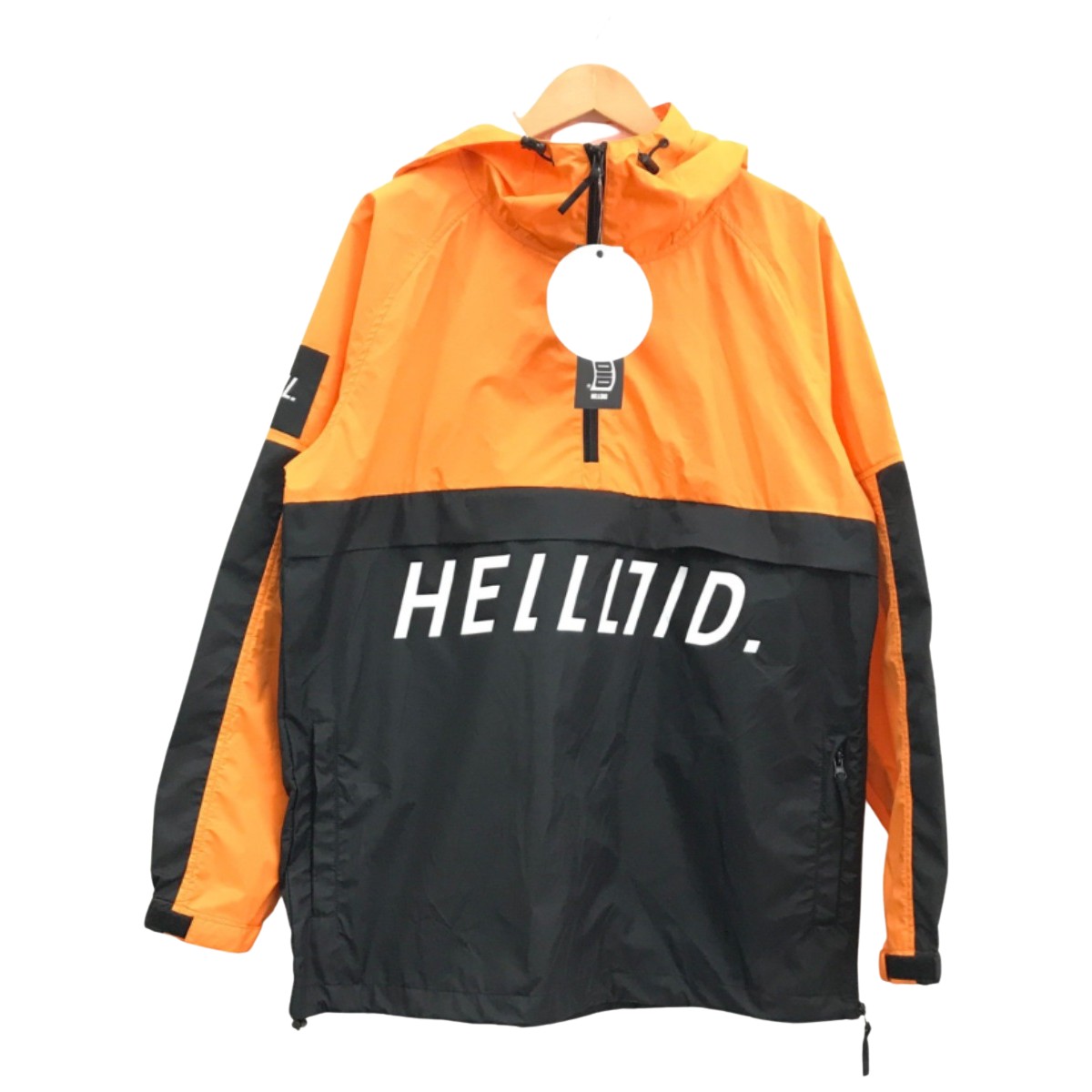 ▼▼【中古】HELLOID ヘルロイド スノーボードウェア(ジャケット) ORANGE/BLACK SIZE L Bランク