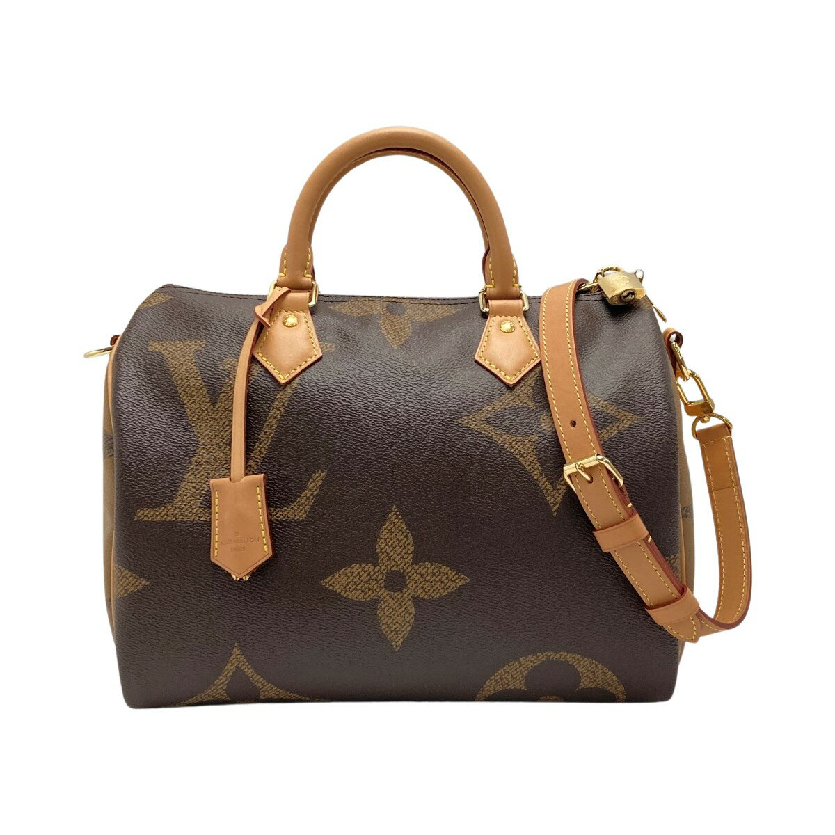 ☆☆【中古】LOUIS VUITTON ルイヴィトン モノグラムジャイアント スピーディ バンドリエール M44602 2WAYバッグ Aランク