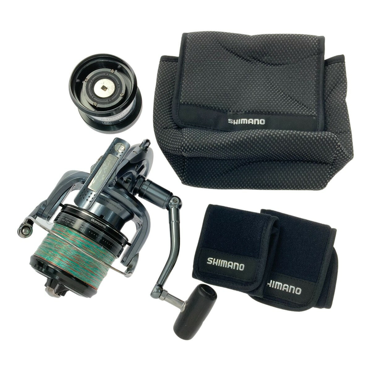 ☆☆【中古】SHIMANO シマノ 06 PA スピンパワー 標準仕様 スピニングリール 02046 替えスプール・ポーチ付き Bランク