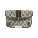 〇〇【中古】GUCCI グッチ オールドグッチ GGプラス シェリーライン ポーチ 小物入れ 89・01・021 Bランク