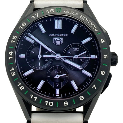 ##【中古】TAG HEUER タグホイヤー コネクテッド ゴルフエディション SBG8A82.EB0206 メンズ スマートウォッチ 箱・取説有 Bランク ##【中古】TAG HEUER タグホイヤー コネクテッド ゴルフエディション SBG8A82.EB0206 メンズ スマートウォッチ 箱・取説有 Bランク