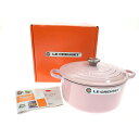 ▼▼【中古】LE CREUSET ルクルーゼ ココットロンド ピンク 24cm 4.2l Aランク