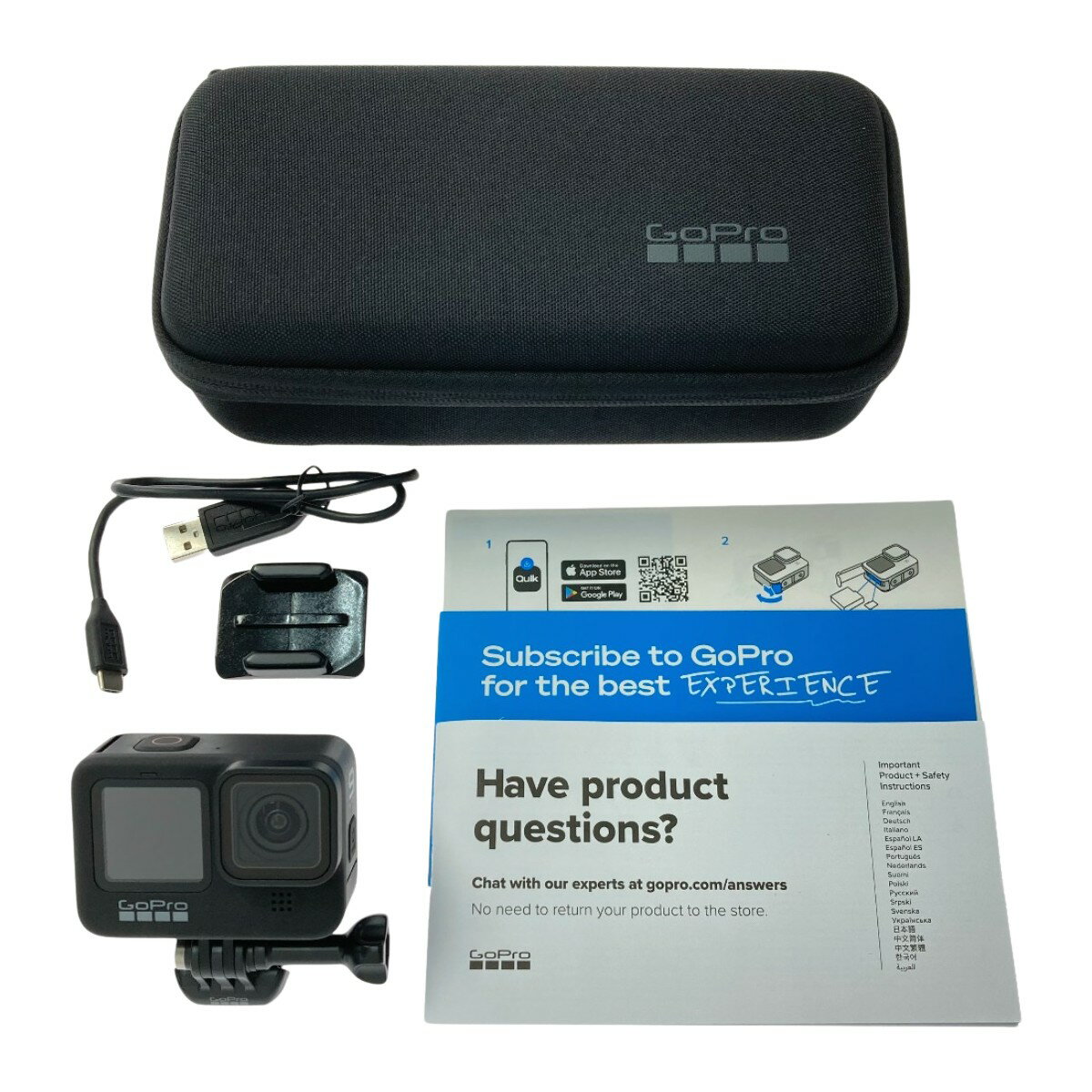 ☆☆【中古】GOPRO ゴープロ アクションカメラ GOPRO HERO 9 ケース付き Bランク