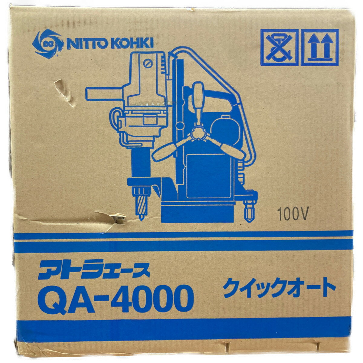 ●●【中古】NITTO KOHKI 携帯式磁気応用穴あけ機 アトラエースクイックオート QA-4000 Sランク