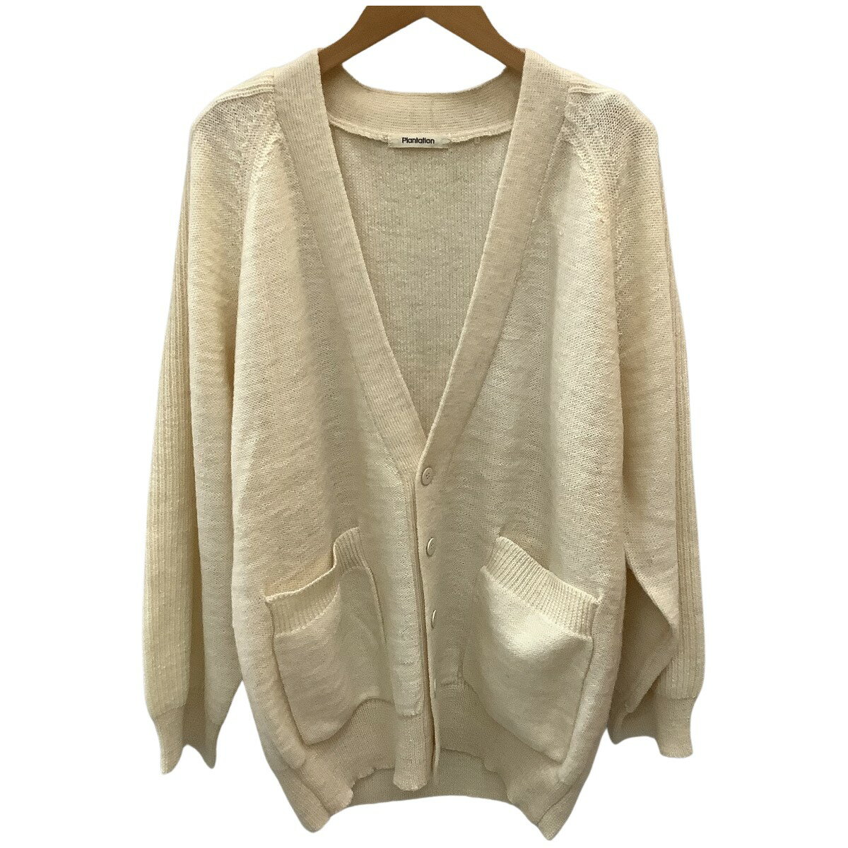 ♪♪【中古】ISSEY MIYAKE イッセイミヤケ レディース カーディガン SIZE M アイボリー Bランク