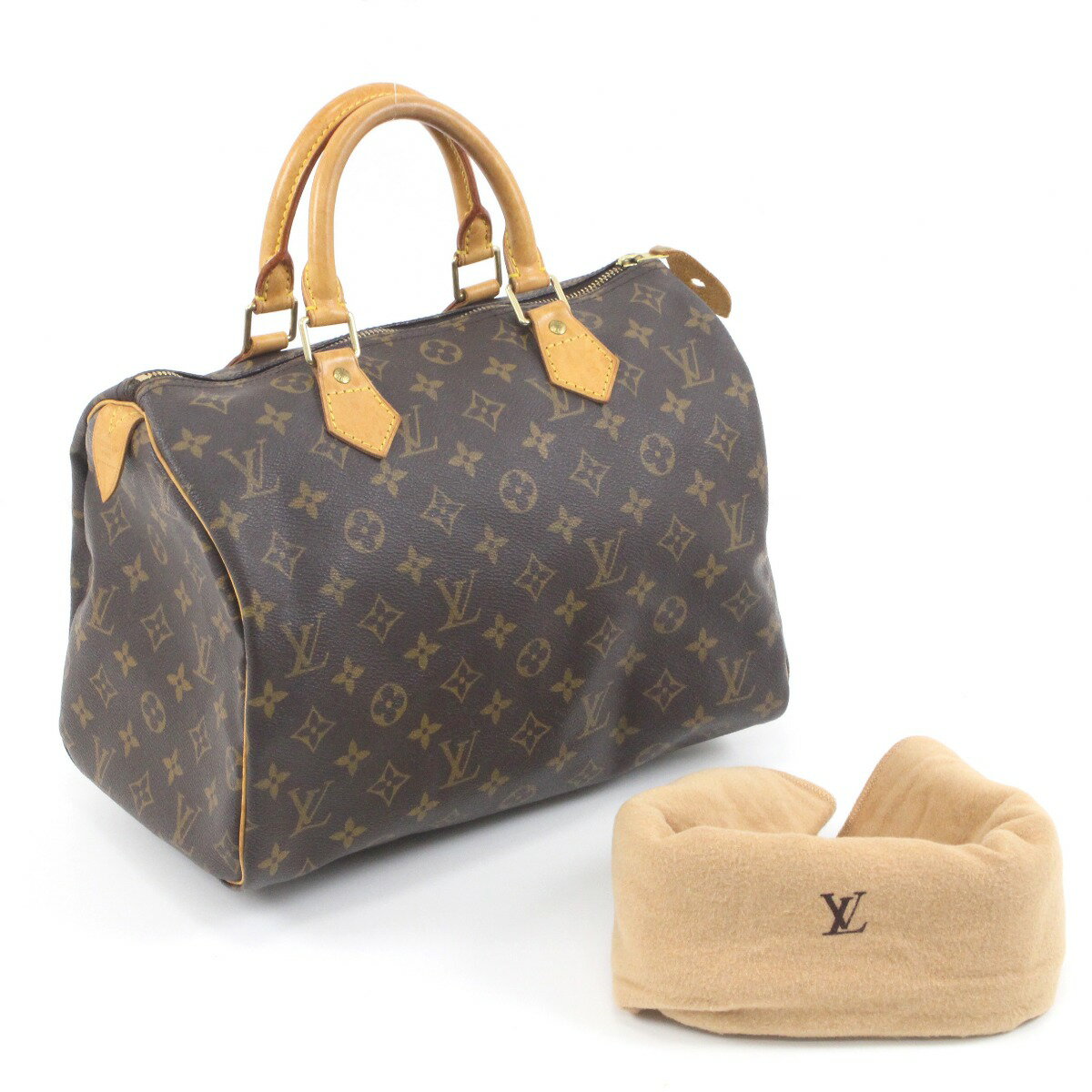 【商品名】中古 LOUIS VUITTON ルイヴィトン モノグラム スピーディ30 SP0998 ボストンバッグ M41108 Cランク ◆こちらの商品は「なんでもリサイクル ビッグバン札幌白石店 」からの出品です。 質問欄からの質問回答はいたしておりませんので、商品について質問がございましたら、 出品店舗にお電話にてお問い合わせください。 ※「リサイクルビッグバン楽天市場店の出品商品」と「店舗内商品コード（13桁）」をお知らせ下さい。 電話番号：011-846-3196 【店舗内商品コード】1010104522567 【メーカー】LOUIS VUITTON/ルイヴィトン 【型番】M41108 【サイズ】W約30cm x H約21cm x D約17cm 【開閉式】ファスナー 【内ポケット】 オープンポケット x 1 【付属品】なし 【ランク】Cランク　使用感やキズや汚れ等が目立つ中古品 【使用予定配送業者】佐川急便 または 日本郵便　80サイズ　※お客様による配送方法の指定は承っておりません。 【こちらの商品は在庫連動システムを導入し、店頭や他ネットショップと併売を行なっておりますが、タイミングによりシステムの反映が間に合わず欠品となってしまう場合がございます。 売切れの場合は、ご購入をキャンセルさせていただく場合がございます。】 【備考/コメント】 ・全体的に型崩れあり ・持ち手に目立つキズ、汚れあり ・持ち手取り付け部分にシワ、汚れあり ・パイピングに汚れあり ・タブに変形、汚れあり ・内部に汚れあり ・ポケットにベタツキ、キズ、汚れあり ・保存袋にシワ、糸ほつれあり ■状態等は画像をご確認・ご参照下さい。 ■こちらの商品はお客様から買取させていただいた商品であり、人の手を経た商品です。 評価ご不要のお客様は、ご落札・ご購入をお控えください。 ■弊社（株式会社オカモトRMC）を装った偽装サイトにご注意ください■ 弊社（株式会社オカモトRMC）の商品画像や文章を無断盗用した『偽装サイト』を確認しておりますが、当店とは一切関係がございませんのでご注意ください。 表示中のWEBページのURLをご確認ください。（弊社からの出品は下記サイトのみとなります。） ■楽天市場　・https://www.rakuten.co.jp/　・https://item.rakuten.co.jp/●●● ■ Yahoo!オークション　■Yahoo!ショッピング ■デジマート　■amazon　■ebay ■メルカリshops　■ラクマ ■なんでもリサイクルビッグバン　公式オンラインストア 【偽装サイトの特徴】 ・オンラインストアのURLが上記以外のもの。 ・弊社の販売価格より、安価で販売されている。 ・銀行振込先名義が個人や外国人名である。 ・事業者の住所の記載はあるが、場所を調べてみるとおかしい。 （弊社は北海道帯広市に所在しており、北海道内の各店舗より商品発送致します。）