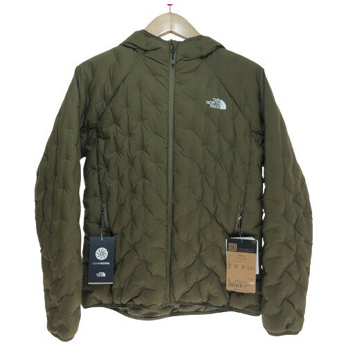 □□【中古】THE NORTH FACE ザノースフェイス アストロライトフーディ ダウンジャケット Mサイズ NDW92216 オリーブ Aランク