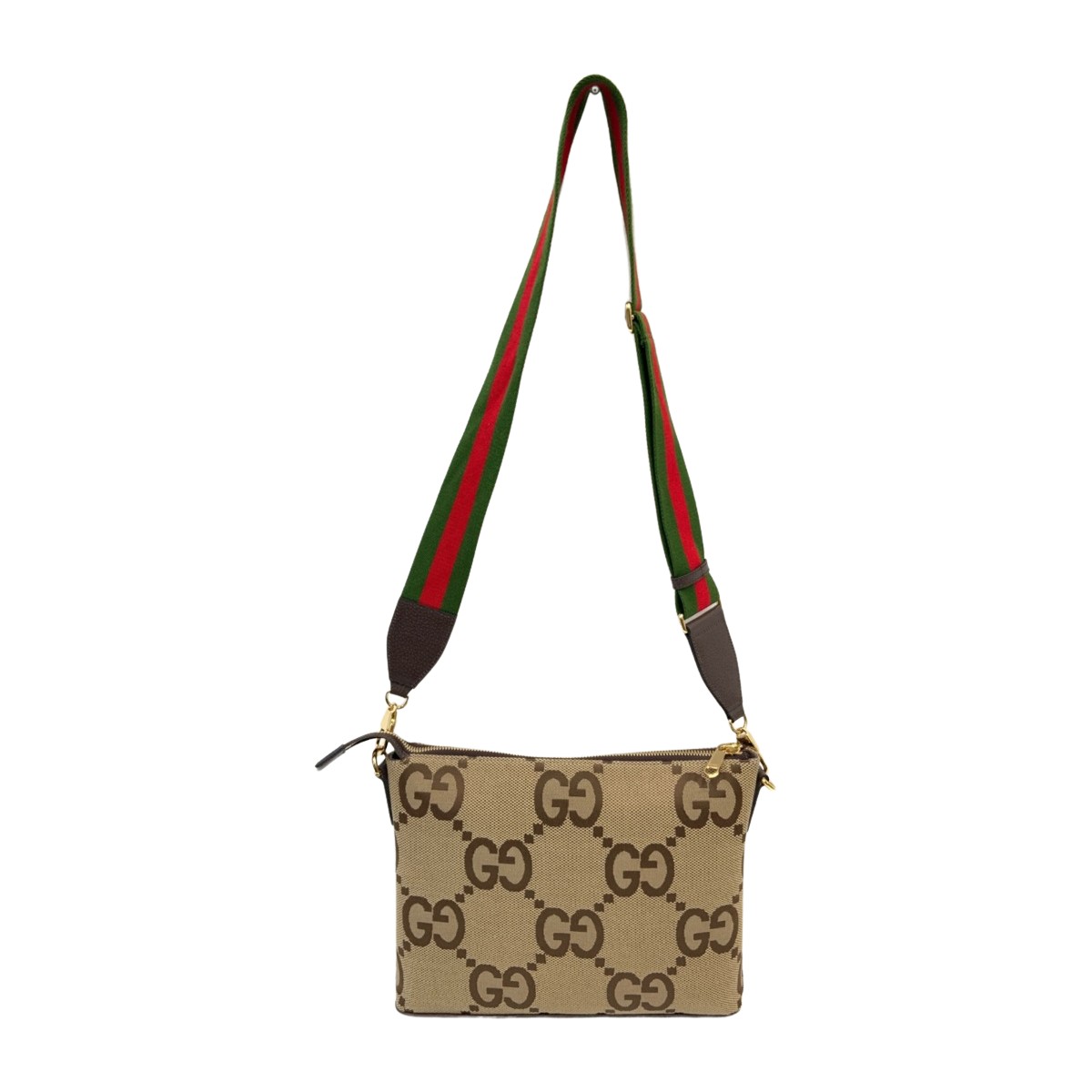 〇〇【中古】GUCCI グッチ ジャンボGG メッセンジャーバッグ 2WAYバッグ 699130 ベージュ Bランク