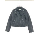 ▼▼【中古】moussy マウジー メンズ レザージャケット ダブル ライダースジャケット サイズ2 ブラック Bランク