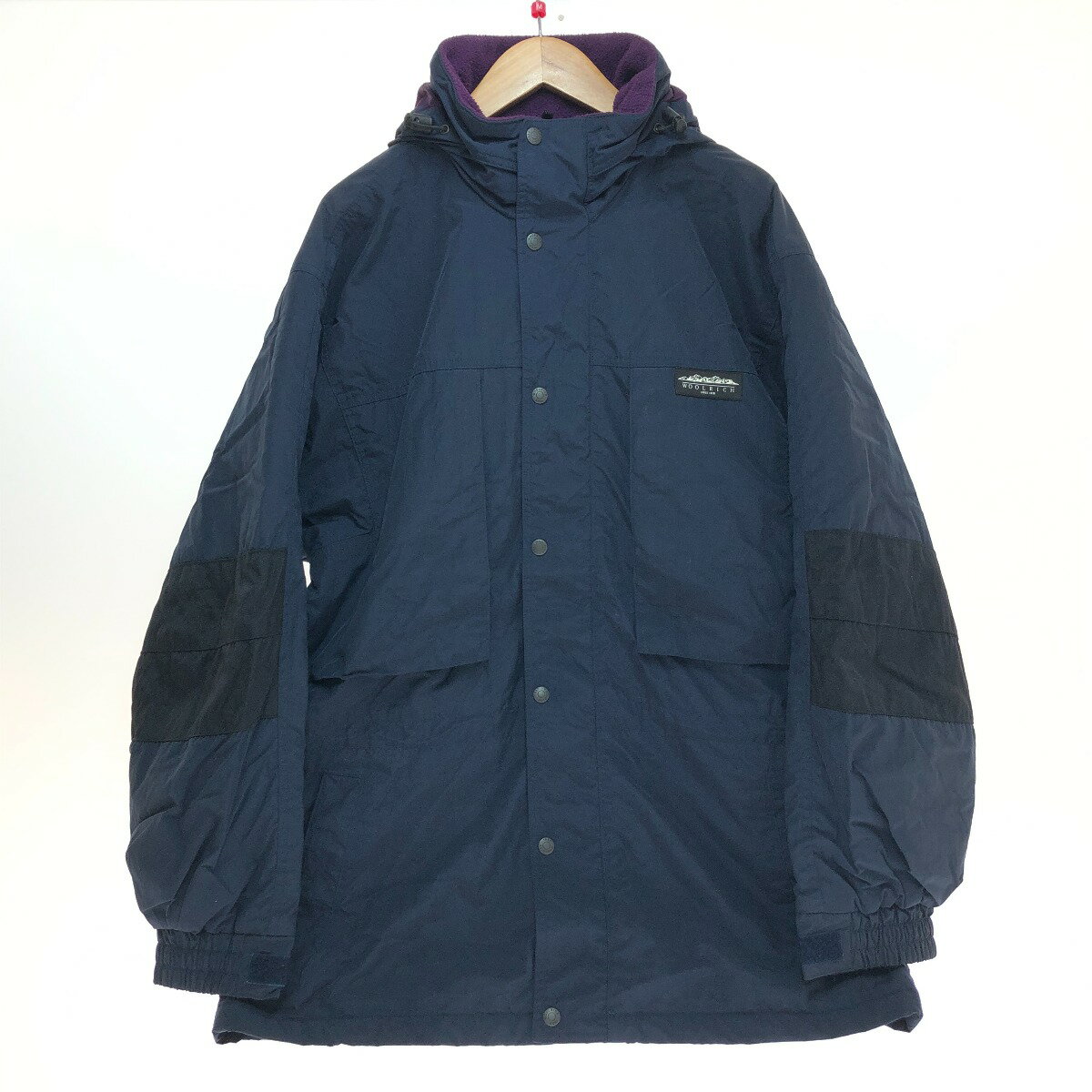 □□【中古】WOOLRICH ウールリッチ ダウンジャケット Mサイズ ネイビー Bランク