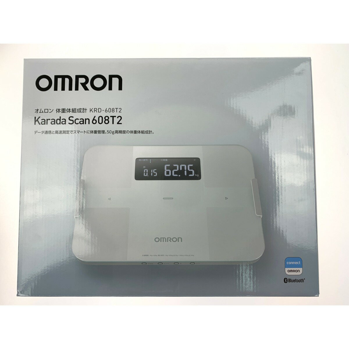 ▽▽【中古】OMRON オムロン 体重体組成計 カラダスキャン KRD-608T2-W ホワイト Sランク