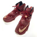 ☆☆【中古】NIKE ナイキ レブロン 13 LEBRON XIII スニーカー 807219-690 レッド SIZE 28.5cm メンズ Bランク