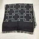 ♪♪【中古】FENDI フェンディ マフラー ストール レディース メンズ グレー Bランク