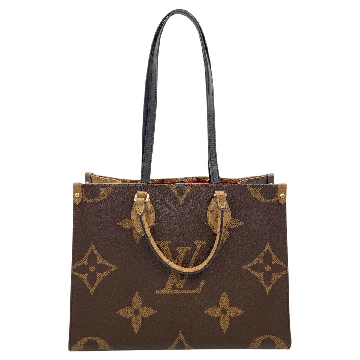 〇〇【中古】LOUIS VUITTON ルイヴィトン モノグラム ジャイアント オンザゴーMM レディース 2WAYバッグ M45321 ブラウン Bランク