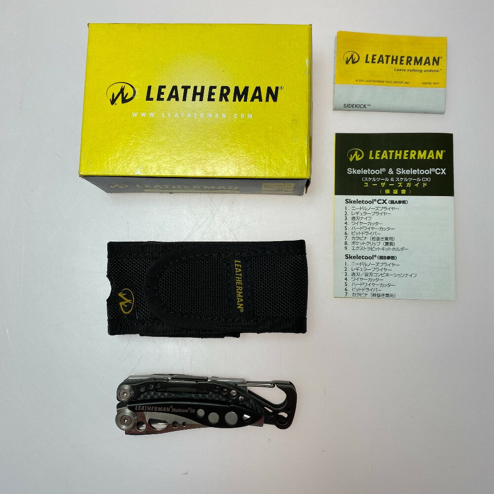 ωω【中古】LEATHERMAN アウトドア雑貨 マルチツール キャンプ　スケールツール　 TES-SKT-CX Cランク