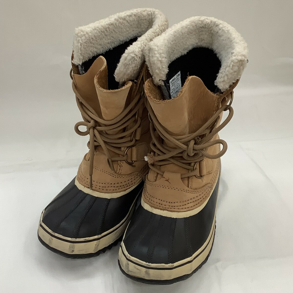 ♪♪【中古】SOREL ソレル レディース スノーブーツ SIZE 23cm キャメル Cランク