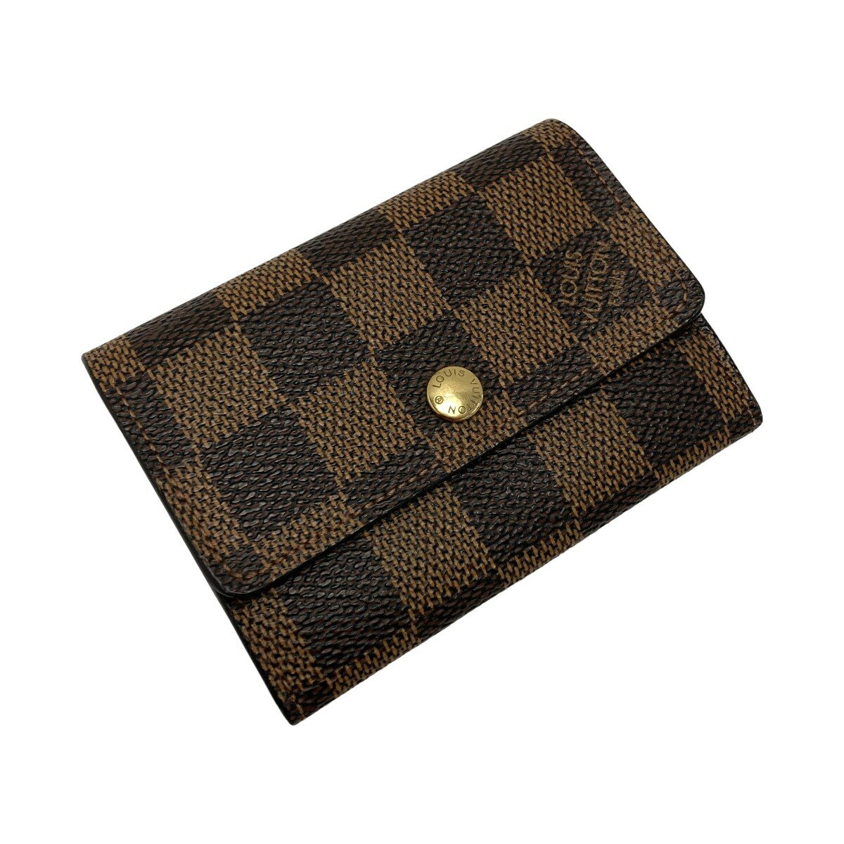 ☆☆【中古】LOUIS VUITTON ルイヴィトン ダミエ ポルトモネ・プラ N61930 コインケース 財布 小銭入れ Bランク