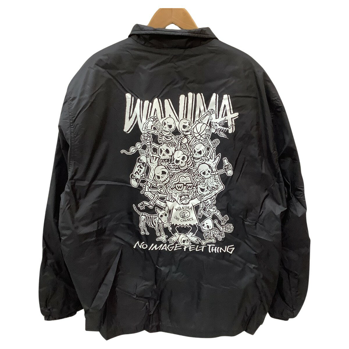 ♪♪【中古】wanima ワニマ 1CHANCE NIGHT TOUR〜2018-2019 コーチジャケット SIZE XL ブラック Bランク