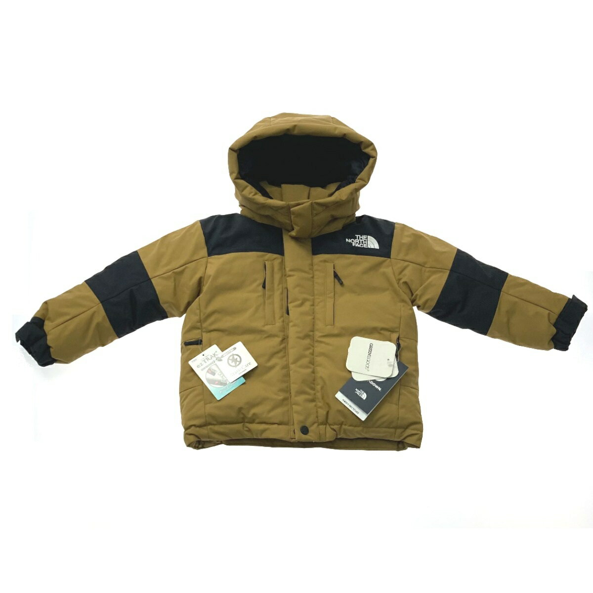 ☆☆【中古】THE NORTH FACE ザノースフェイス バルトロジャケット サイズ 100cm キッズ NDJ91952 カーキ系 Sランク