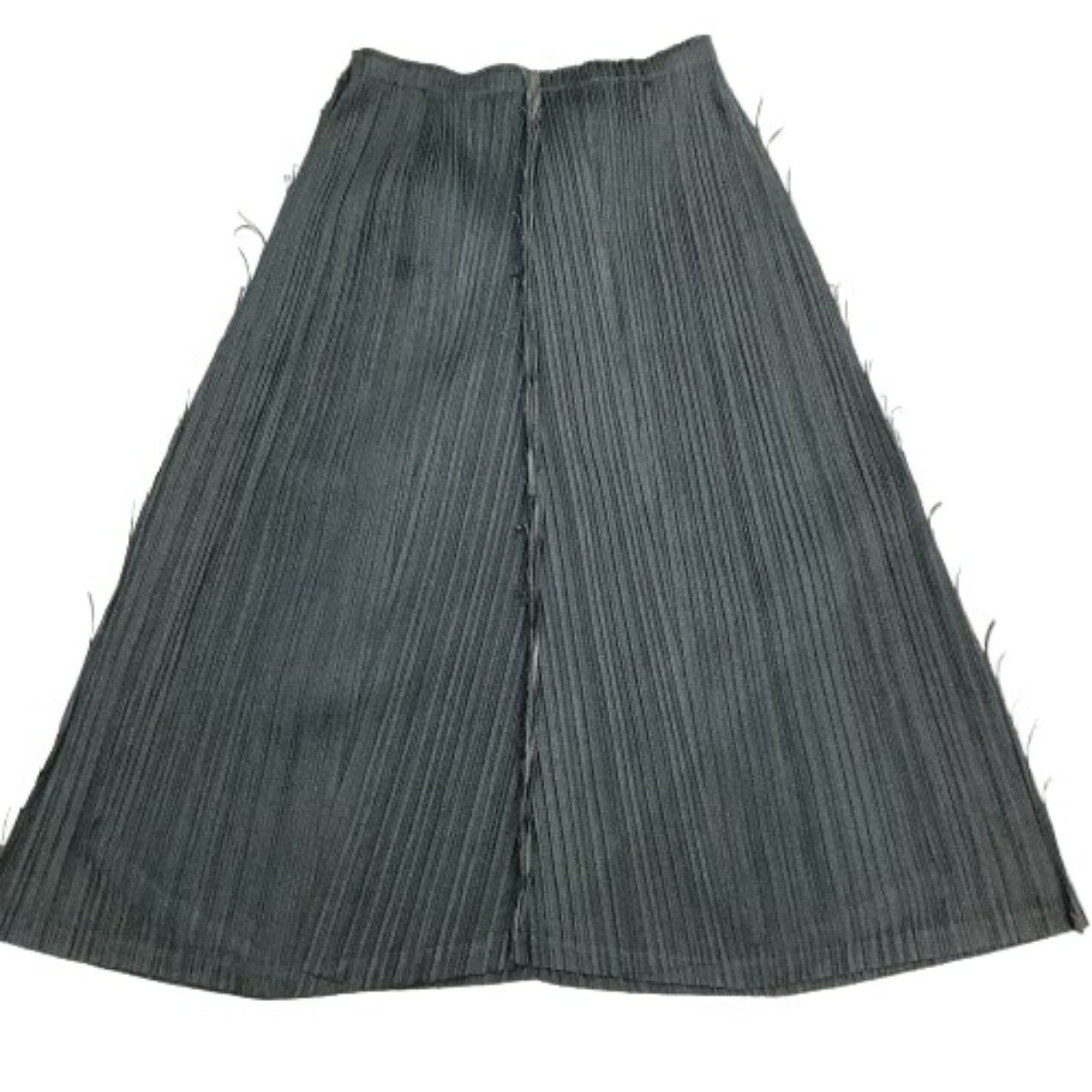 ♪♪【中古】ISSEY MIYAKE イッセイミヤケ PLATS PLEASE レア 変形 スカート SIZE 4 PP23-JG668 グレー Bランク