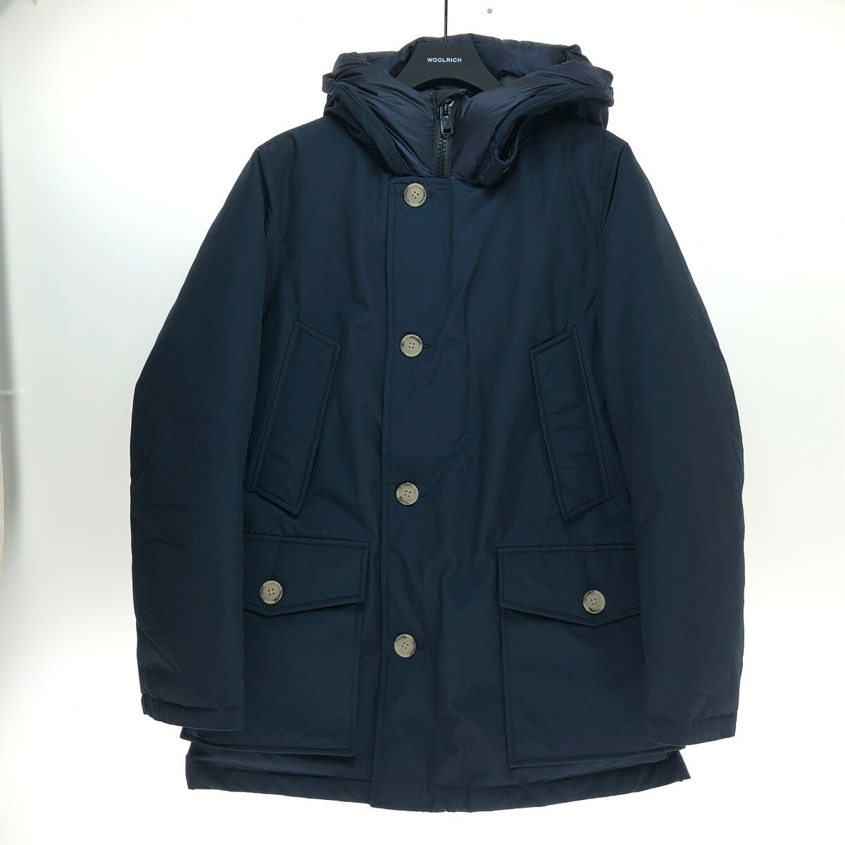 □□【中古】WOOLRICH ウールリッチ NEW ARCTIC PARKA NF ダウンジャケット Mサイズ WOOU0727 ネイビー Aランク