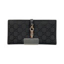 〇〇【中古】GUCCI グッチ クリップ金具 GGキャンバス 長財布 150397 ブラック Aランク