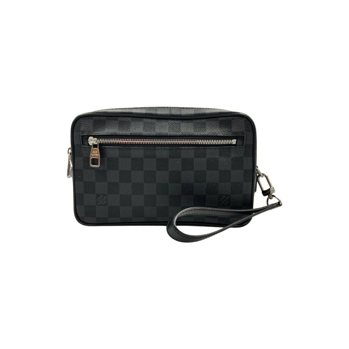 〇〇【中古】LOUIS VUITTON ルイヴィトン ダミエ グラフィット ポシェット カサイ セカンドバッグ N41664 ブラック Bランク