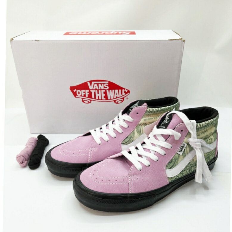 ◆◆【中古】VANS バンズ スニーカー SIZE 27.5cm Dollar Skate Grosso Mid ピンク Sランク