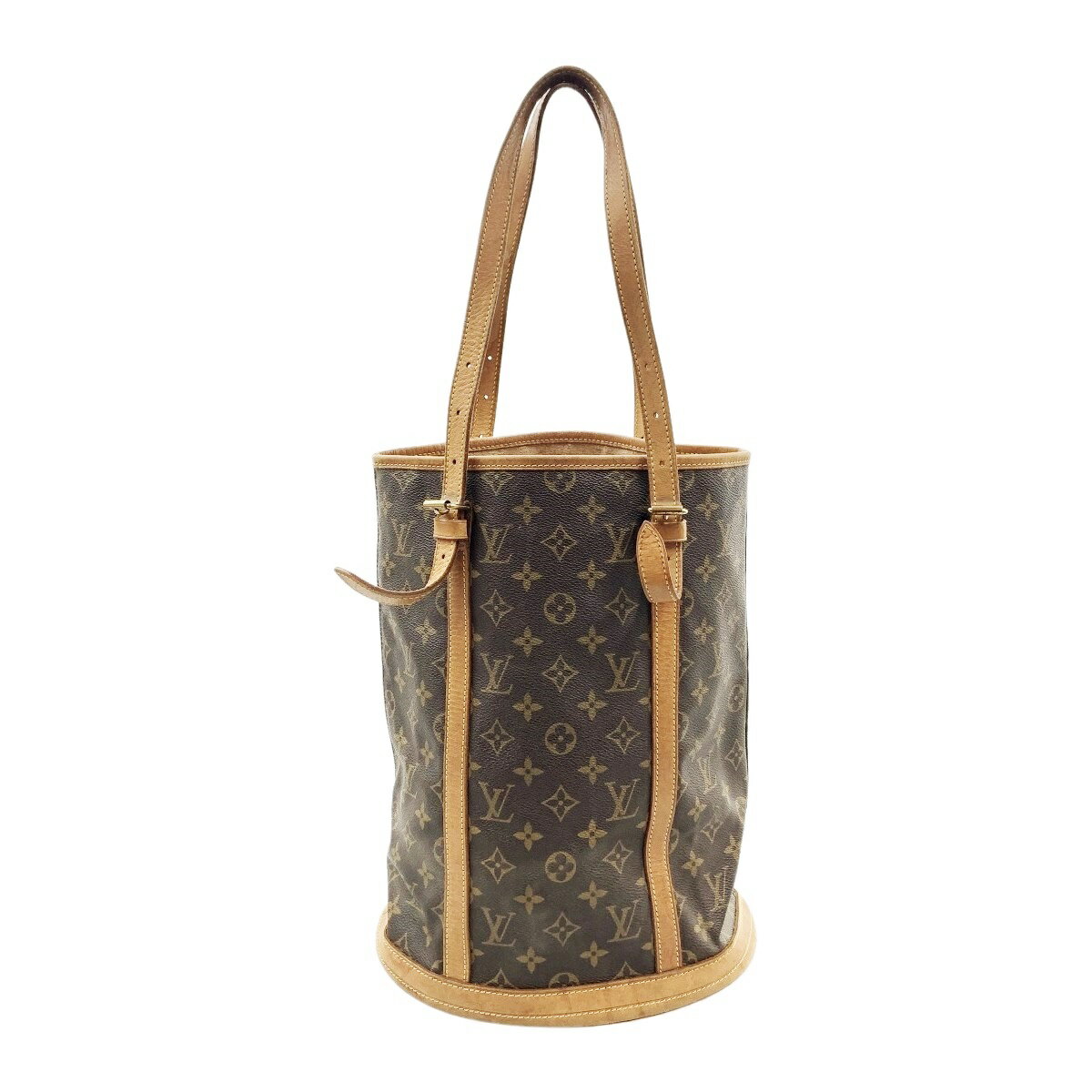 〇〇【中古】LOUIS VUITTON ルイヴィトン モノグラム バケットGM ショルダーバッグ M42236 ブラウン C..