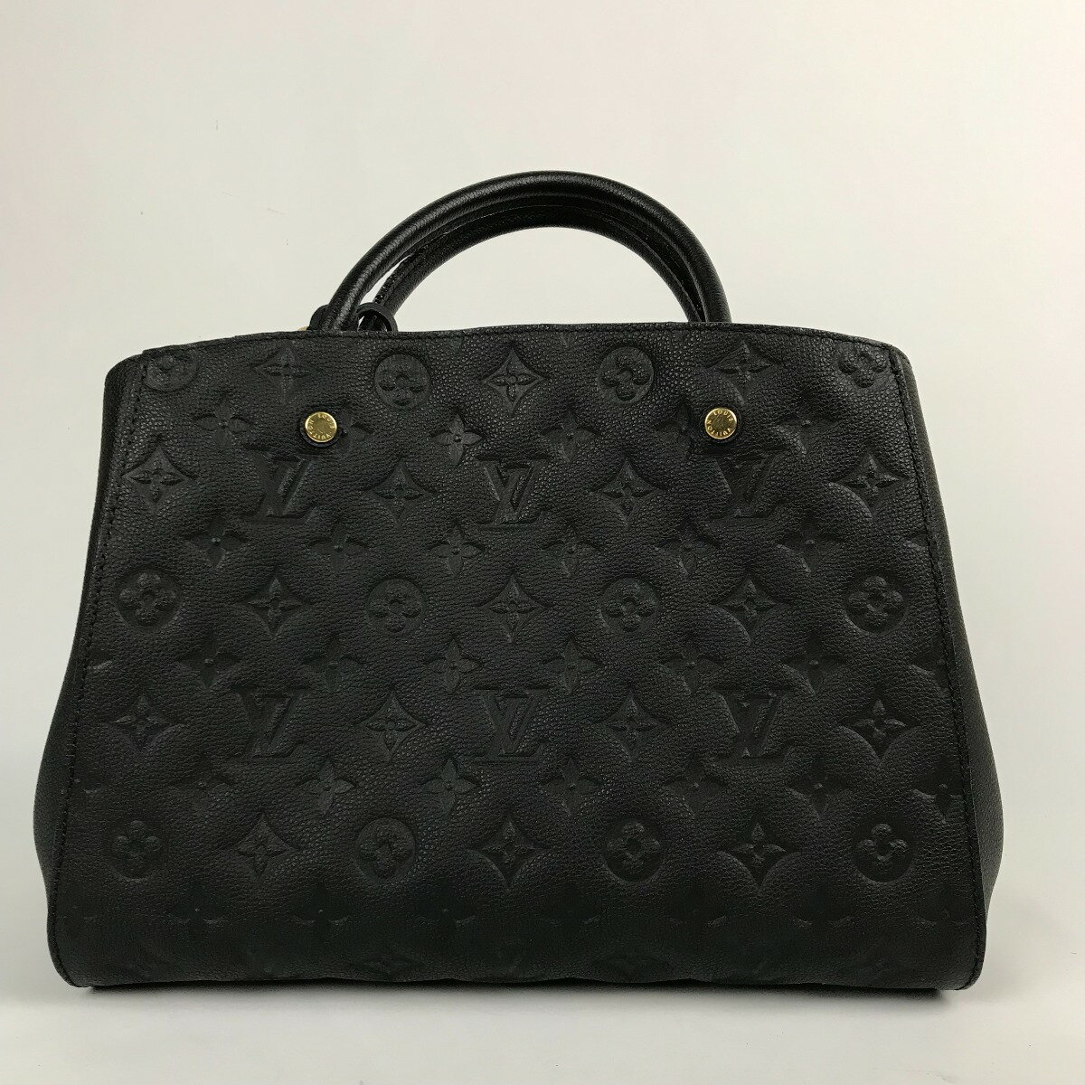 ■■【中古】LOUIS VUITTON ルイヴィトン モノグラム アンプラント モンテーニュMM ハンドバッグ M41048 ノワール Cランク