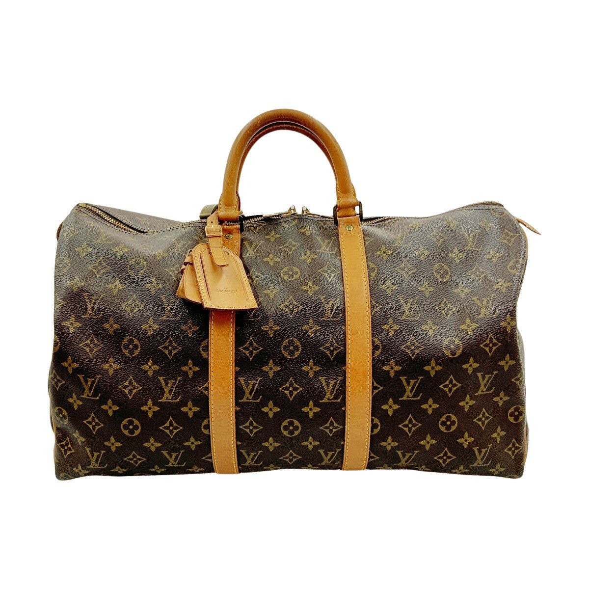 〇〇【中古】LOUIS VUITTON ルイヴィトン モノグラム キーポル50 ユニセックス ボストンバッグ M41426 ブラウン Bランク