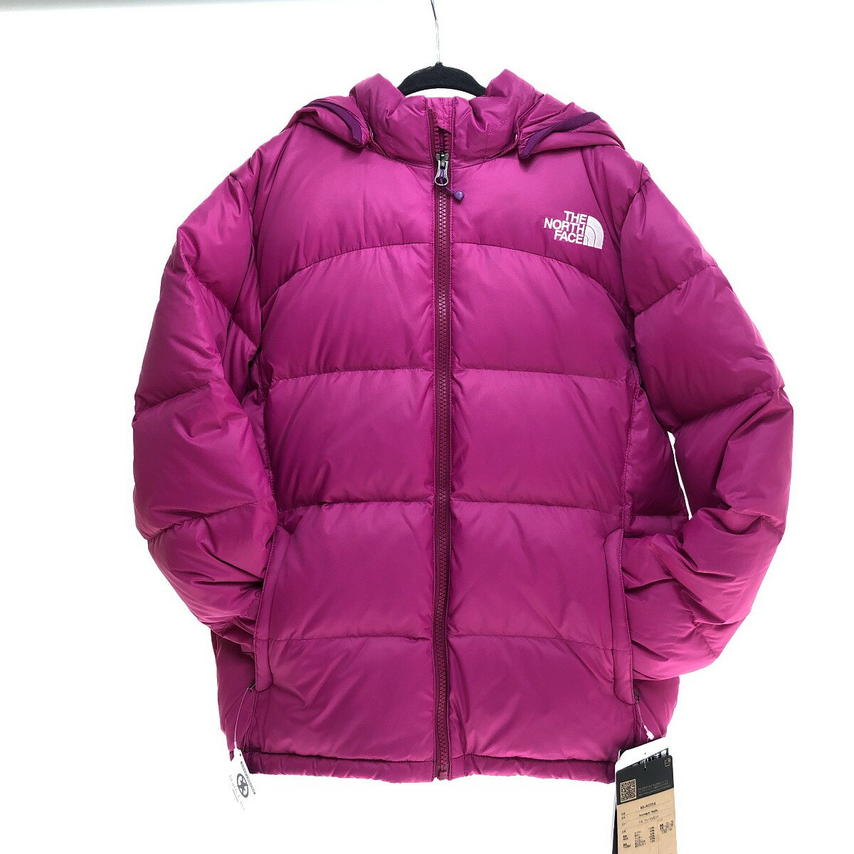 □□【中古】THE NORTH FACE ザノースフェイス アコンカグアフーディ　150サイズ NDJ92259 フューシャピンク Aランク