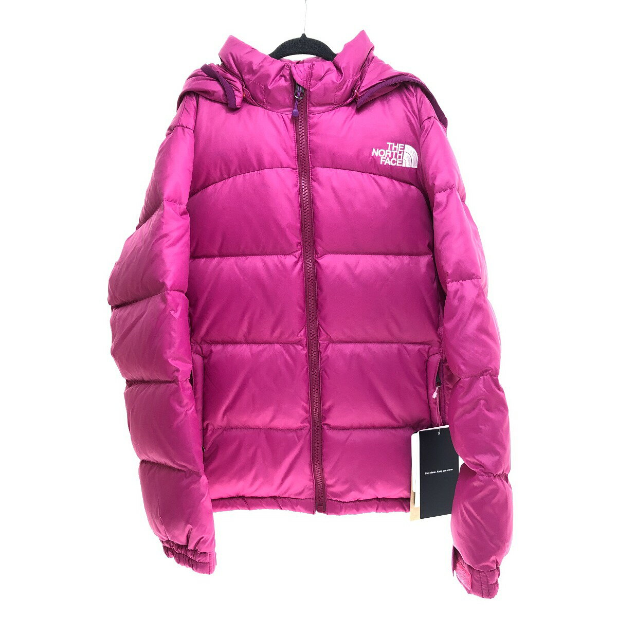 □□【中古】THE NORTH FACE ザノースフェイス アコンカグアフーディ　140サイズ NDJ92259 フューシャピンク Aランク