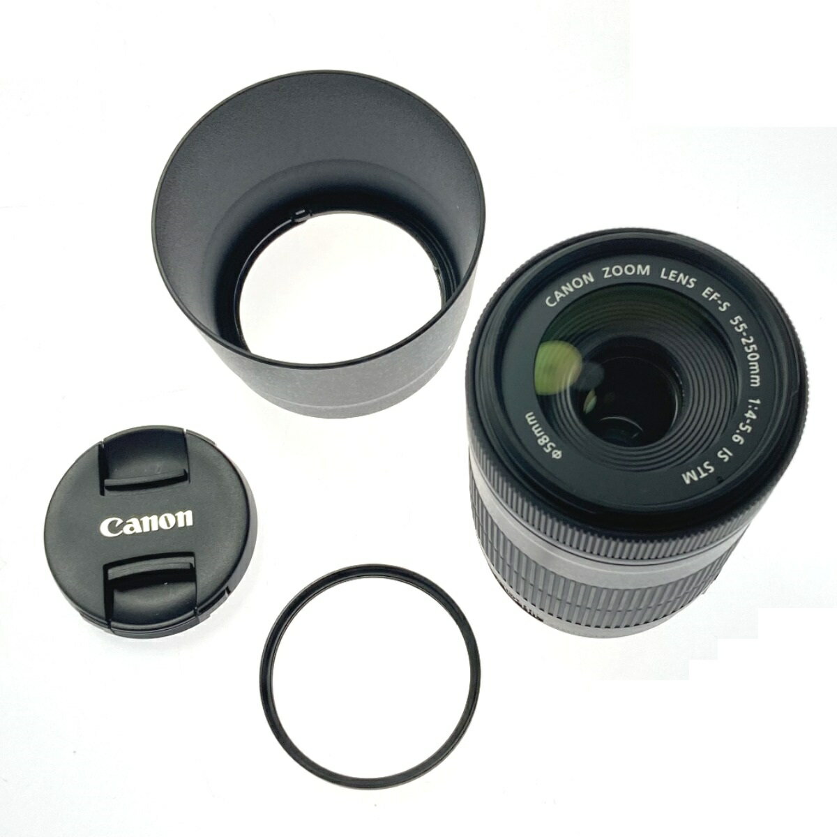 ☆☆【中古】CANON キャノン ズームレンズ EF-S 55-250mm 1:4-5.6 IS STM IS STM 交換レンズ Bランク
