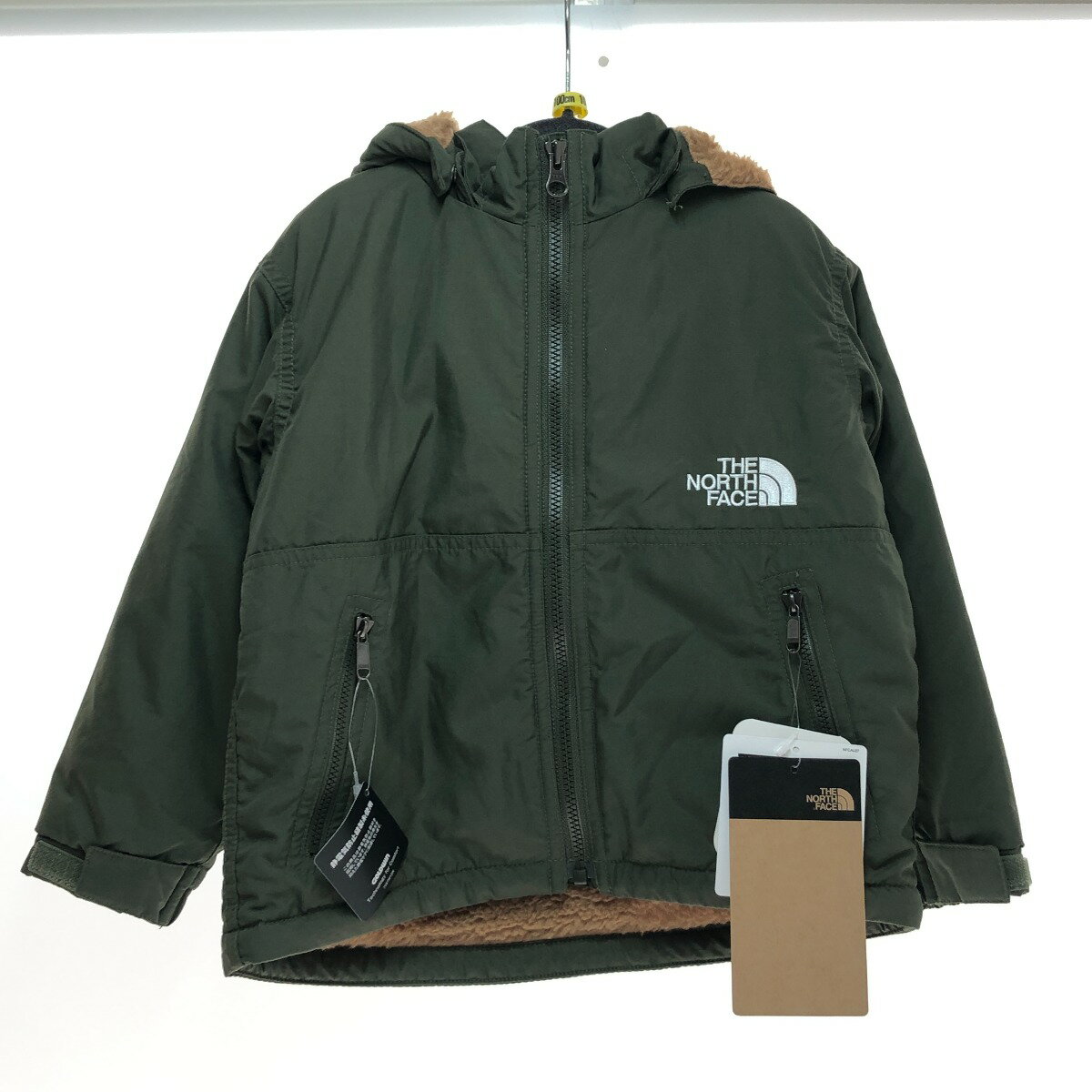 □□【中古】THE NORTH FACE ザノースフェイス コンパクトノマドジャケット 100cm NPJ72257 ニュートープ Aランク