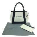 ▼▼【中古】BALENCIAGA バレンシアガ トートバッグ キャンバス 339933 ホワイト Bランク