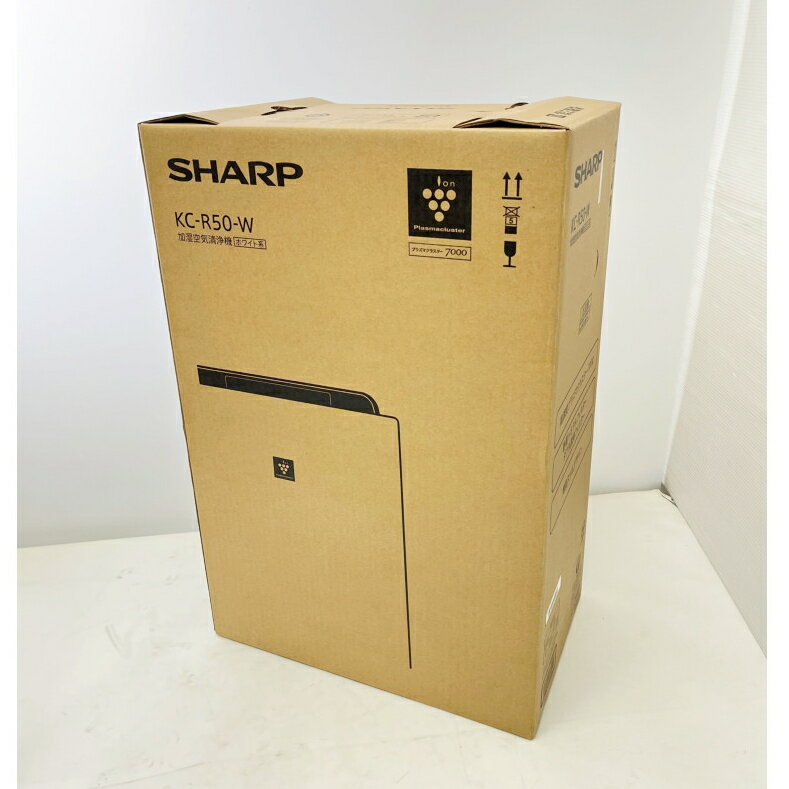 ◆◆【中古】SHARP シャープ 空気清浄機 加湿空気清浄 2023年購入品 KC-R50-W ホワイト系 Sランク