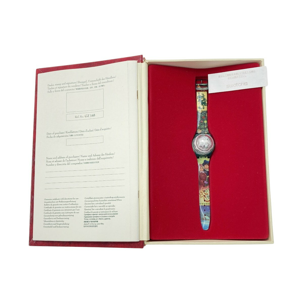 ☆☆【中古】SWATCH/スウォッチ マジックスペル 1995年 クリスマス限定モデル クォーツ 腕時計 箱有 THE MAGIC SPELL Bランク