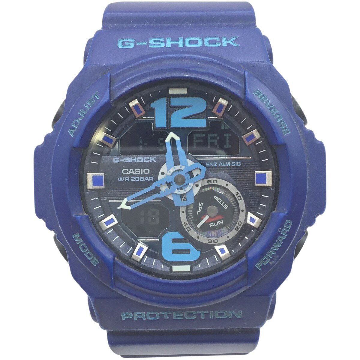 ◎◎【中古】CASIO カシオ カシオ　G-SHOCK アナデジ　ビックフェイス　5357 GA-310 ブルー GA-310 本体のみ Cランク