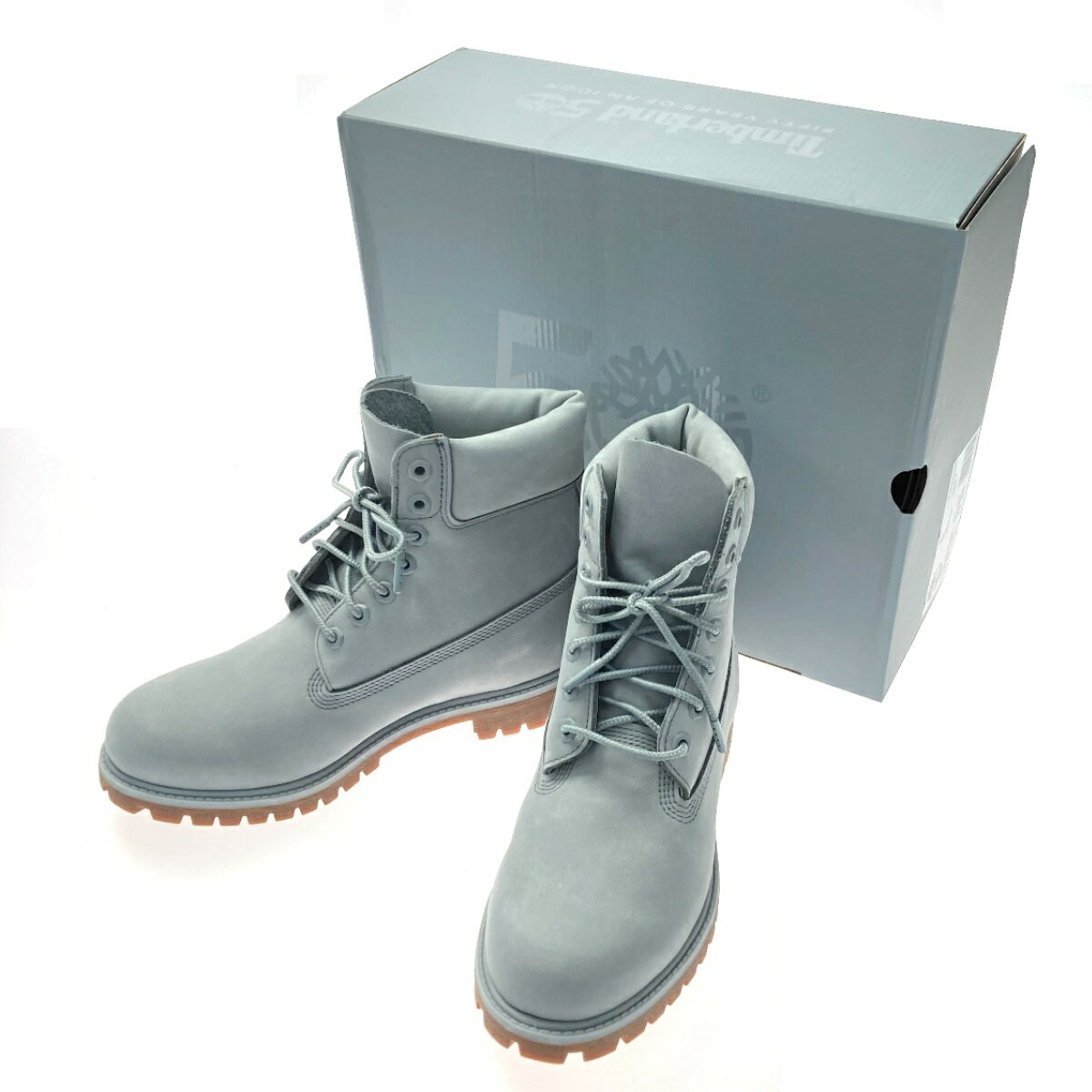 ☆☆【中古】Timberland ティンバーランド ブーツ SIZE 26cm TB 0A5YPN EA3 ライトグレー ユニセックス 箱付き Bランク