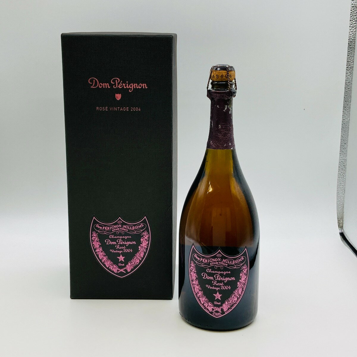 ◎◎【中古】Dom Perignon ドンペリニョン ROSE ロゼ VINTAGE 2004 750ml 12.5% 箱付 キャップシール剥がれ Nランク 未開栓