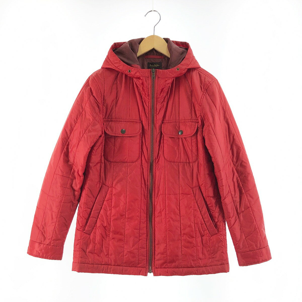〇〇【中古】Paul Smith ポールスミス メンズ 中綿ブルゾン サイズM レッド Bランク