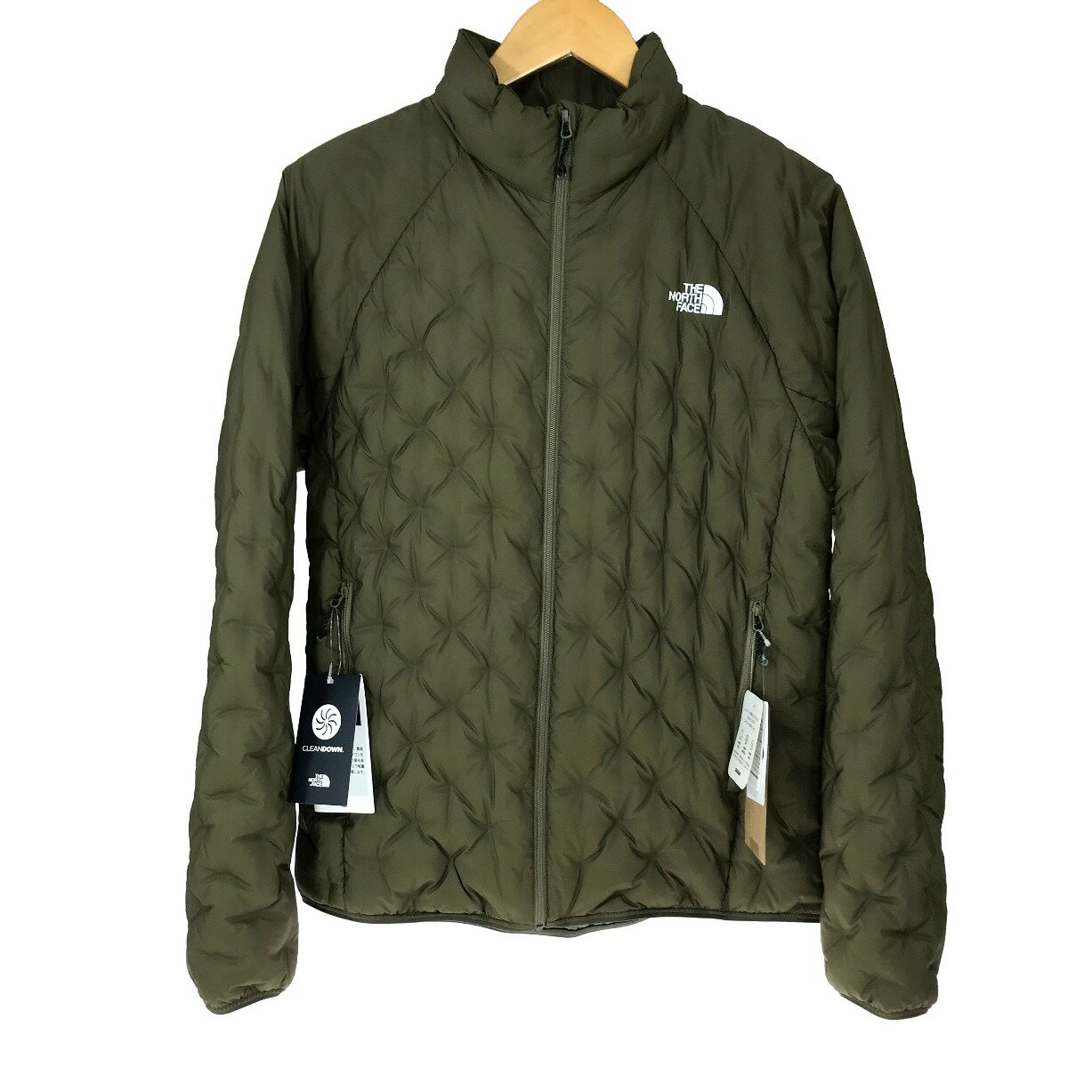 ##【中古】THE NORTH FACE ザノースフェイス アストロライトジャケット NDW92217 ミリタリーオリーブ XLサイズ Aランク