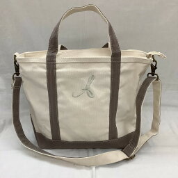 ♪♪【中古】L.L.Bean エルエルビーン レディース トートバッグ ホワイト Bランク