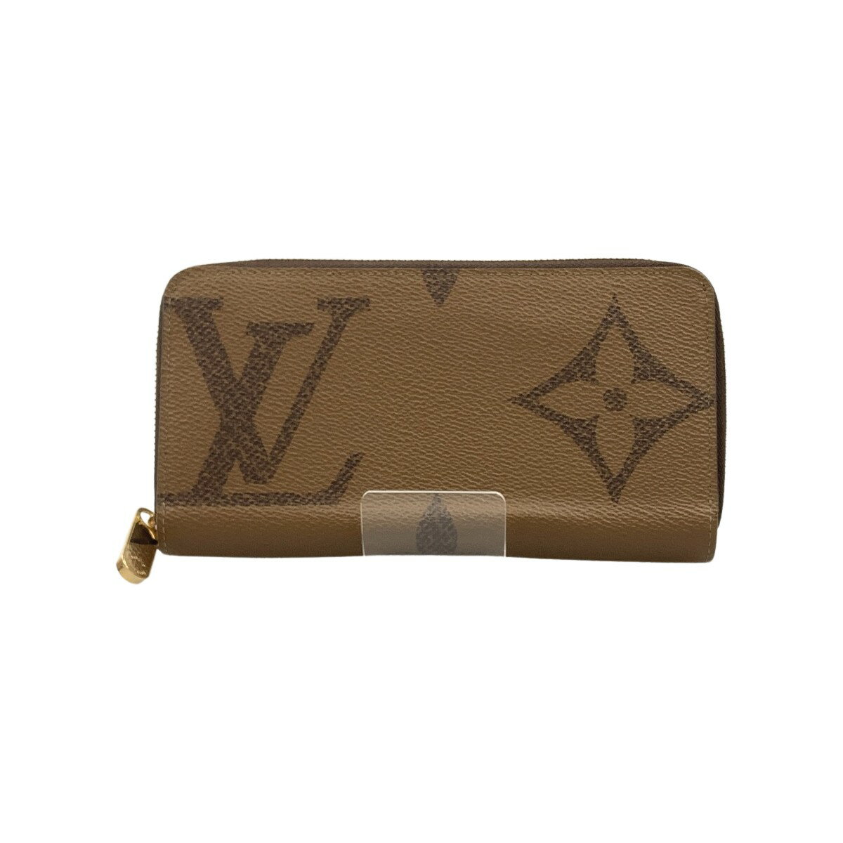 〇〇【中古】LOUIS VUITTON ルイヴィトン モノグラム ジャイアント ジッピーウォレット ラウンドファスナー 長財布 M69353 ブラウン Bランク